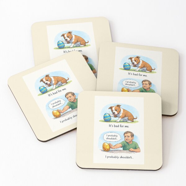 Item preview, I Probably Shouldn’t – Funny Easter Chocolate Temptation Design designed and sold by Hornace88studio.