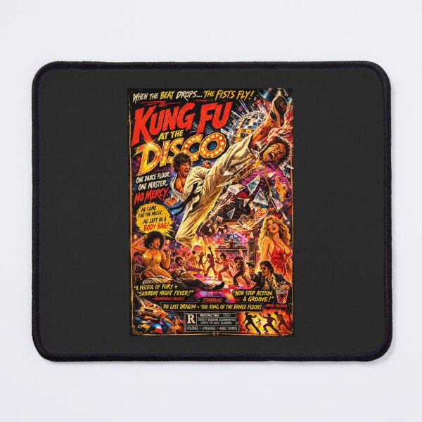 Item preview, When the Beat Drops the Fists Fly Retro Kung Fu Disco Movie Poster designed and sold by GhostDawgs.