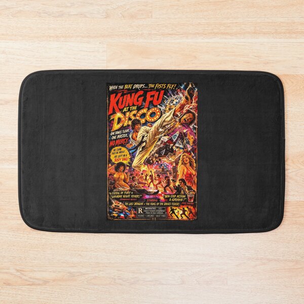 Item preview, When the Beat Drops the Fists Fly Retro Kung Fu Disco Movie Poster designed and sold by GhostDawgs.