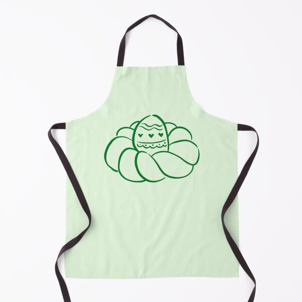 Item preview, Easter Braided Bread Wreath – Green Doodle Line Art designed and sold by EmeraldeaArt.