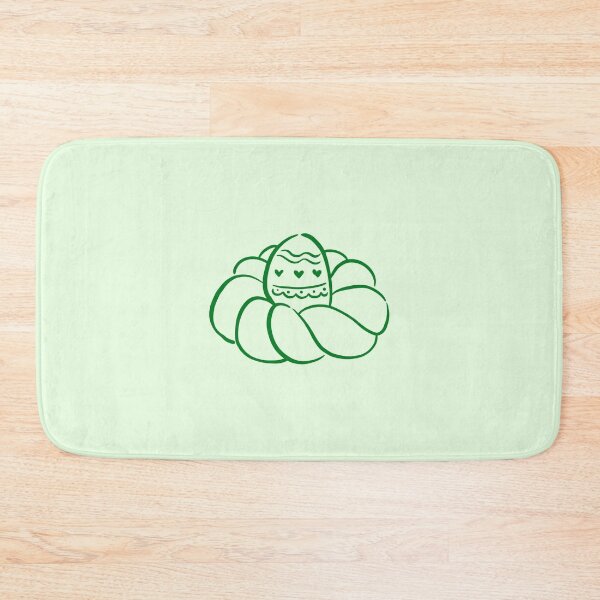 Item preview, Easter Braided Bread Wreath – Green Doodle Line Art designed and sold by EmeraldeaArt.