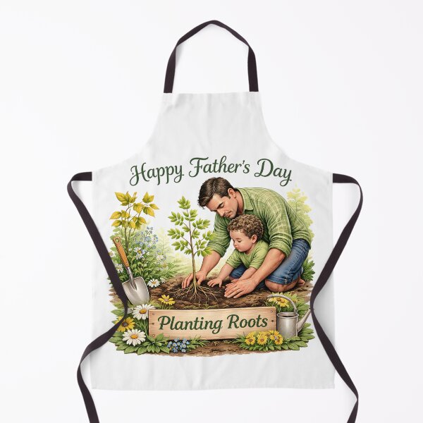 Item preview, Happy Father's Day Planting Roots Dad Child Garden Tree Gardening Gift Classic T-Shirt designed and sold by AnnDesignStudio.