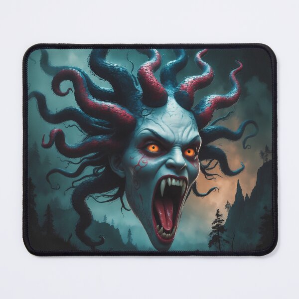 Item preview, Medusa Head - The Gorgon Stare Fantasy Art designed and sold by Lucid Dream Pixel.