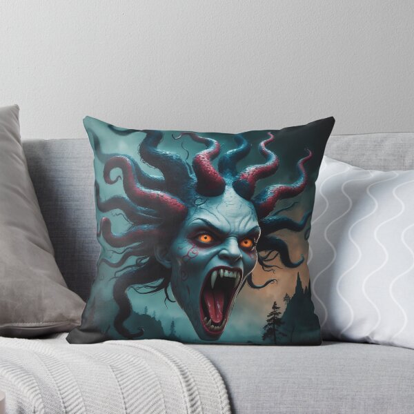 Artikelvorschau, Medusenkopf – Der Gorgonenblick (Fantasy-Kunst) entworfen und verkauft von Lucid Dream Pixel.