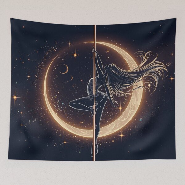 Item preview, Moonlight Dance - Pole Dance Design designed and sold by Stellar Motion by Kornelia.