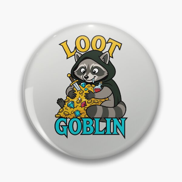 Item preview, Loot Goblin - Funny RPG Raccoon Rogue designed and sold by DigitalGlade.