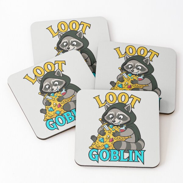 Item preview, Loot Goblin - Funny RPG Raccoon Rogue designed and sold by DigitalGlade.