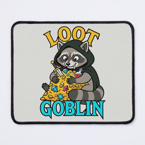 Item preview, Loot Goblin - Funny RPG Raccoon Rogue designed and sold by DigitalGlade.