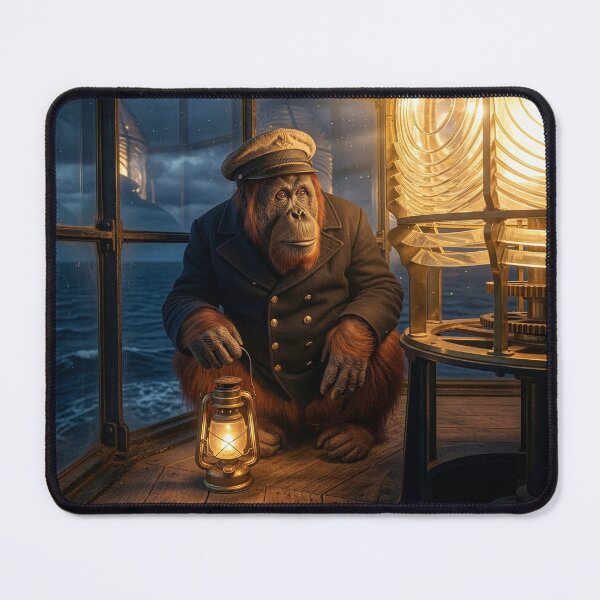 Item preview, Orangutan Lighthouse Keeper Does a Bang-Up Job designed and sold by Tridentulus.