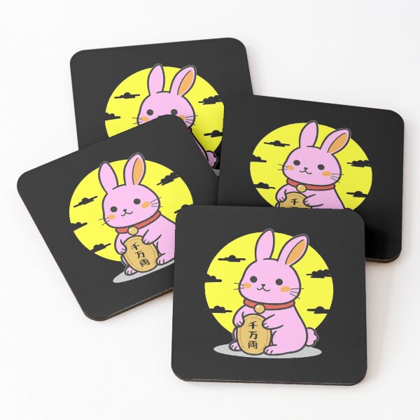 Item preview, Lucky Fortune Rabbit Pink designed and sold by UsagiPrint.