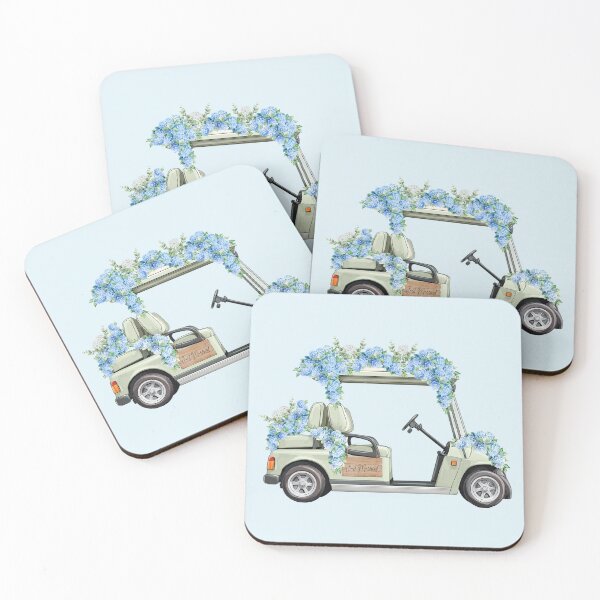 Item preview, Just Married: Blue Hydrangea Wedding Cart designed and sold by Coastal Joy.