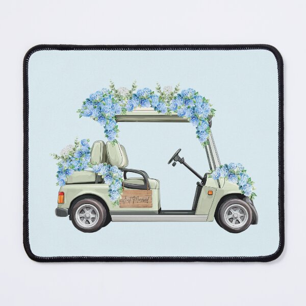 Item preview, Just Married: Blue Hydrangea Wedding Cart designed and sold by Coastal Joy.