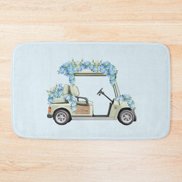 Item preview, Just Married: Blue Hydrangea Wedding Cart designed and sold by Coastal Joy.