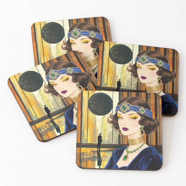 Item preview, WAITING ON THE LADY IN EMERALDS AND BLUE VELVET designed and sold by Tammera.