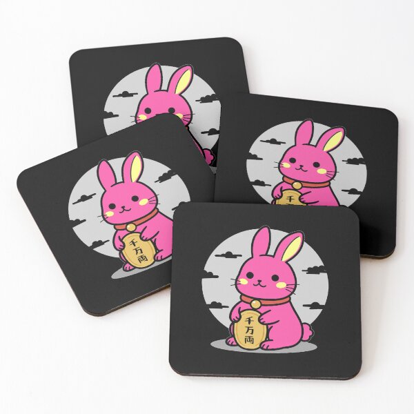 Item preview, Lucky Fortune Rabbit Sharp Pink designed and sold by UsagiPrint.