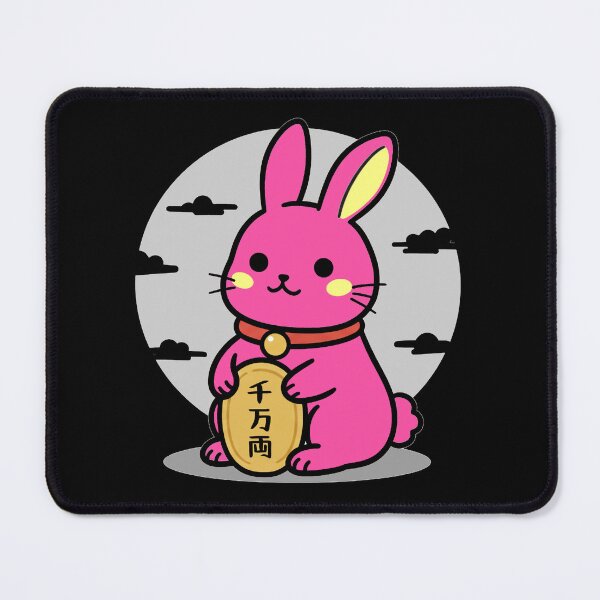 Item preview, Lucky Fortune Rabbit Sharp Pink designed and sold by UsagiPrint.