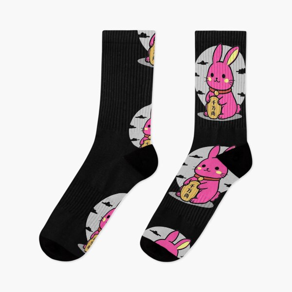 Item preview, Lucky Fortune Rabbit Sharp Pink designed and sold by UsagiPrint.