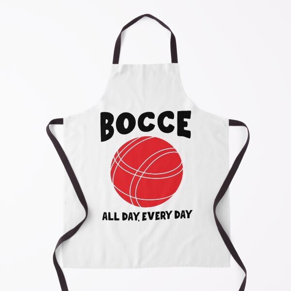 Item preview, Bocce All Day Every Day – Black Text with Red Ball designed and sold by EmeraldeaArt.