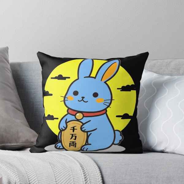 Item preview, Lucky Fortune Rabbit Blue designed and sold by UsagiPrint.