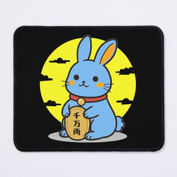 Item preview, Lucky Fortune Rabbit Blue designed and sold by UsagiPrint.