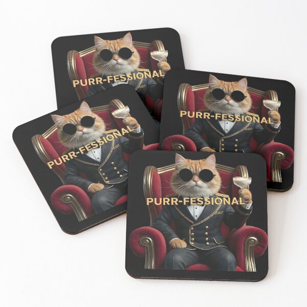 Item preview, The Purr-fessional CEO: Luxury Persian Boss Cat in Tuxedo & Sunglasses designed and sold by ArtivioShop.
