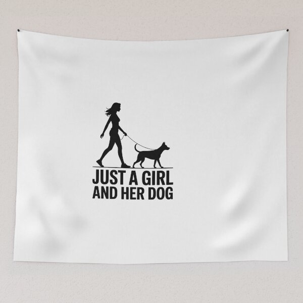 Item preview, Just a Girl and Her Dog designed and sold by jkrphoto.