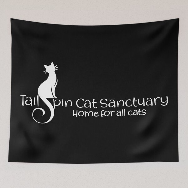 Item preview, Tailspin Cat Sanctuary full logo in white designed and sold by Miscelenious.