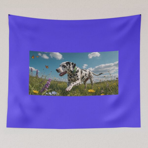 Item preview, Dalmatian Sprinting Through Spring Field  designed and sold by adill72.