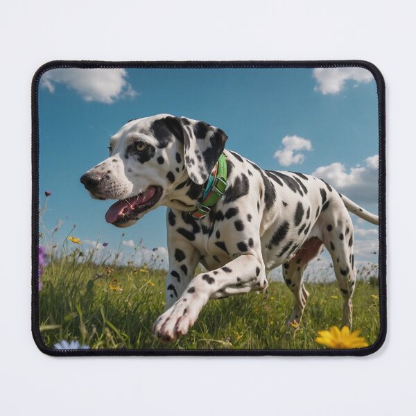 Item preview, Dalmatian Sprinting Through Spring Field designed and sold by adill72.