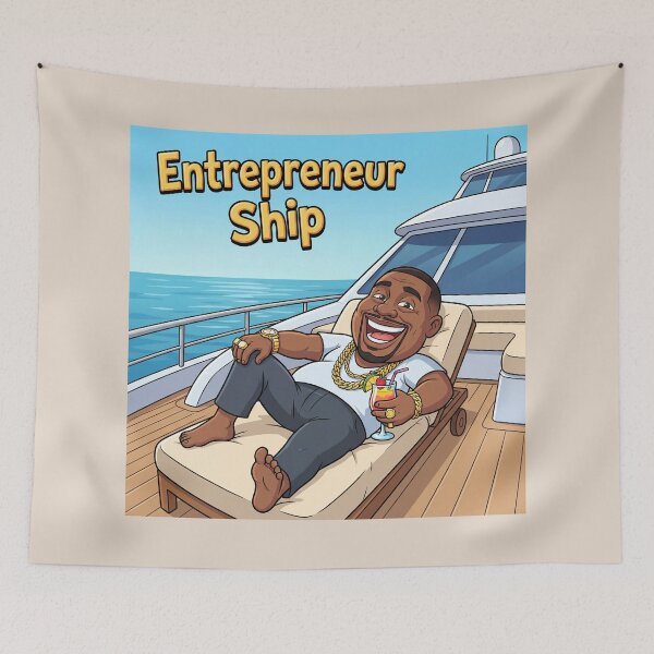 Item preview, Entrepreneur Ship – Luxury Entrepreneur Lifestyle Yacht Success Design designed and sold by WordPlayStudio.