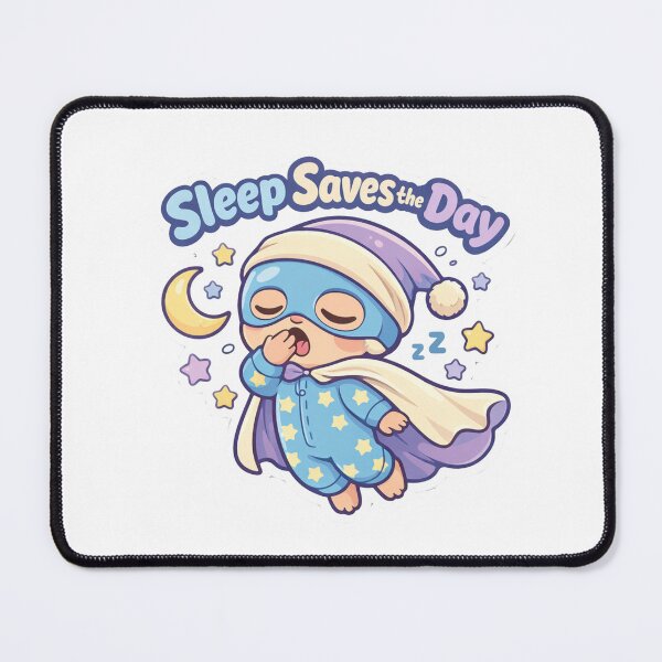 Item preview, Sleep Saves The Day - Cute Sleepy Superhero Sticker designed and sold by inaveed.