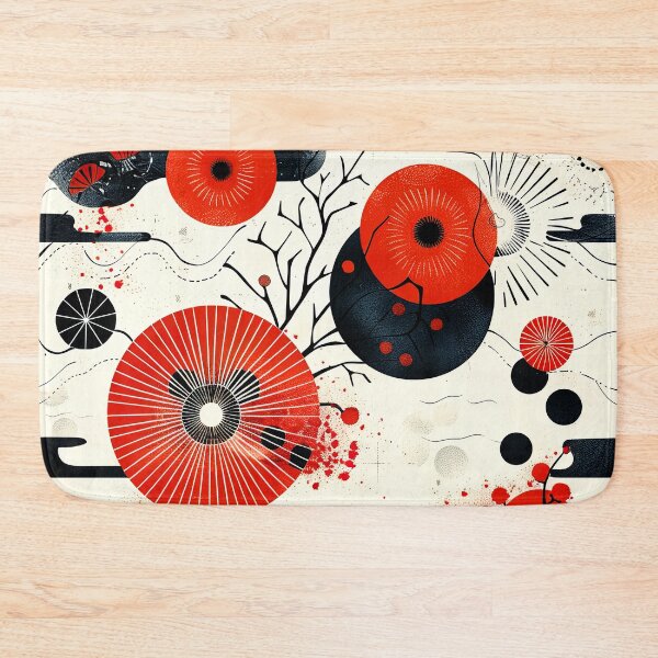 Item preview, Asian Style Red, Black, and White Contemporary Abstract  designed and sold by DEC02.