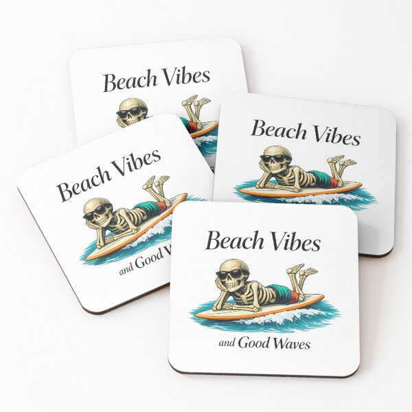 Item preview, Beach Vibes and Good Waves designed and sold by LuveraxArt.