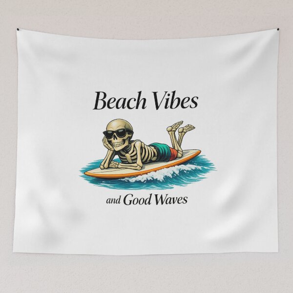 Item preview, Beach Vibes and Good Waves designed and sold by LuveraxArt.