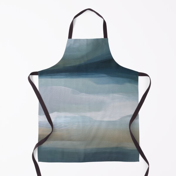 Item preview, Serene Minimalist Abstract Seascape in Soft Teal and Beige Tones designed and sold by EK-World.
