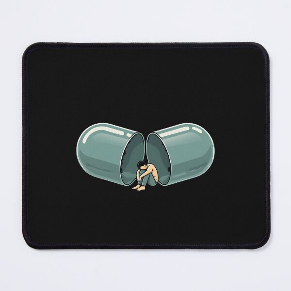 Item preview, Trapped Inside the Capsule | Minimalist Pharmacist Art designed and sold by MouradStudio.