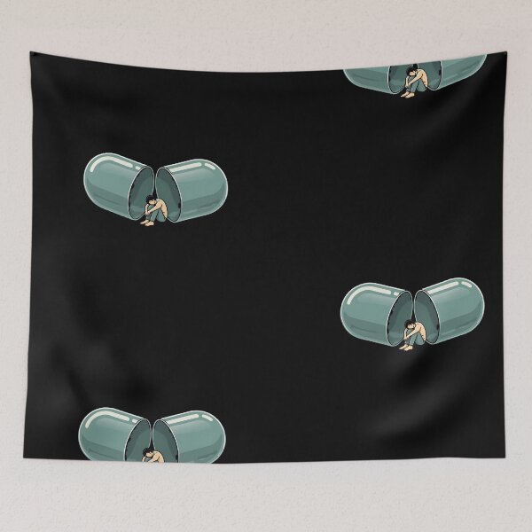 Item preview, Trapped Inside the Capsule | Minimalist Pharmacist Art designed and sold by MouradStudio.