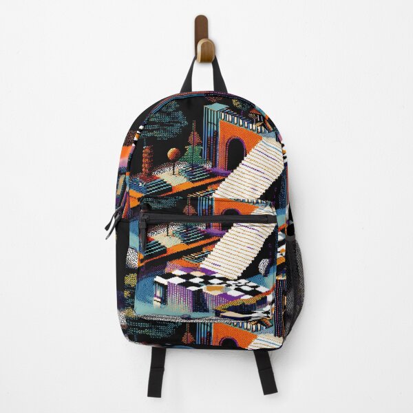 Item preview, Geometric Retro Pixel Art 8Bit Illustration Aesthetic Landscapes designed and sold by ART ATTACK ZONE.