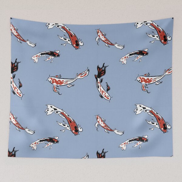 Item preview, Seamless fish pattern, Koi carp design designed and sold by LeedsArtStudio.