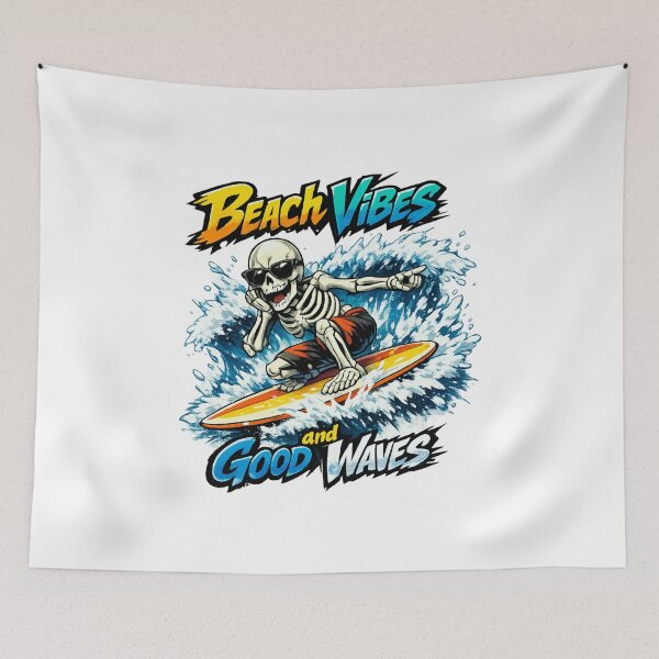 Item preview, Beach Vibes and Good Waves designed and sold by LuveraxArt.