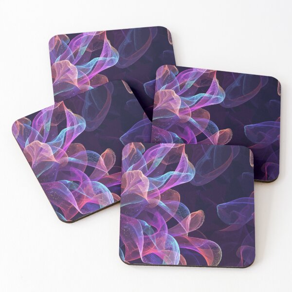 Item preview, Neon Abstract Flow Pattern – Glowing Fluid Waves with Cosmic Light Effect designed and sold by RidaSalArt.