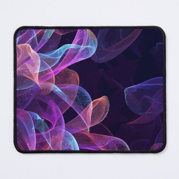 Item preview, Neon Abstract Flow Pattern – Glowing Fluid Waves with Cosmic Light Effect designed and sold by RidaSalArt.