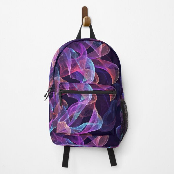 Item preview, Neon Abstract Flow Pattern – Glowing Fluid Waves with Cosmic Light Effect designed and sold by RidaSalArt.