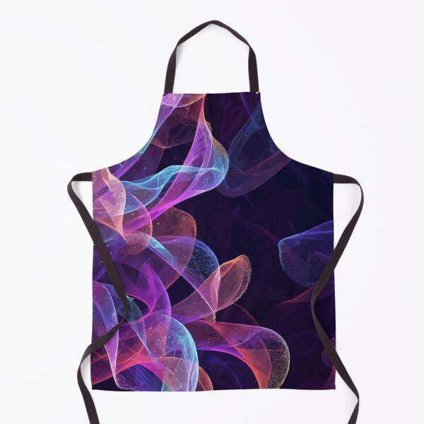 Item preview, Neon Abstract Flow Pattern – Glowing Fluid Waves with Cosmic Light Effect designed and sold by RidaSalArt.
