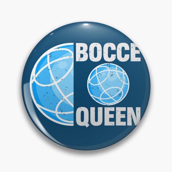 Item preview, Bocce Queen – Blue White Typography Design designed and sold by EmeraldeaArt.