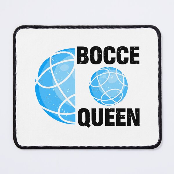Item preview, Bocce Queen – Blue Black Typography Design designed and sold by EmeraldeaArt.