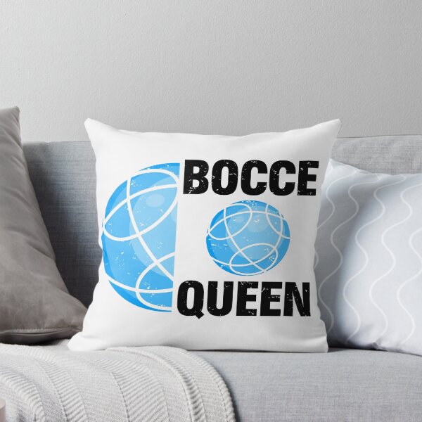 Item preview, Bocce Queen – Blue Black Typography Design designed and sold by EmeraldeaArt.