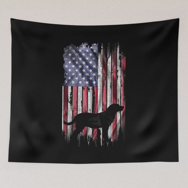 Item preview, Vintage USA Flag Love Labrador Retriever Dog Lab Silhouette designed and sold by Goleon12.