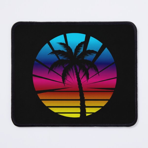 Item preview, Retro 16-Bit Pixel Art Palm Tree Neon Vaporwave Sunset designed and sold by LONE SPIRIT CO..