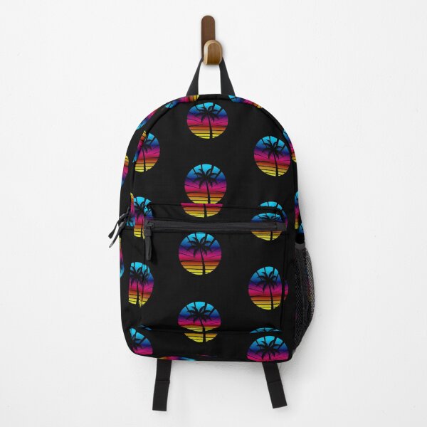 Item preview, Retro 16-Bit Pixel Art Palm Tree Neon Vaporwave Sunset designed and sold by LONE SPIRIT CO..